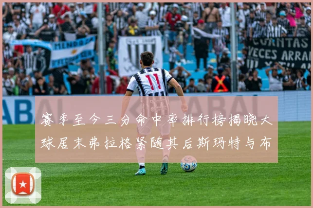 赛季至今三分命中率排行榜揭晓大球居末弗拉格紧随其后斯玛特与布克入前十